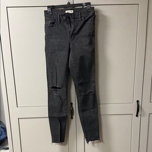 Madewell Women's Charcoal Skinny Jeans